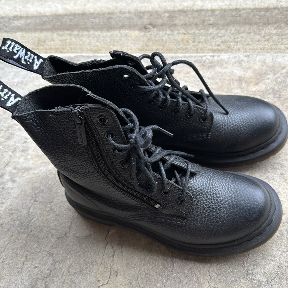 Dr. Martens Women's Pascal with Zip Combat Boot